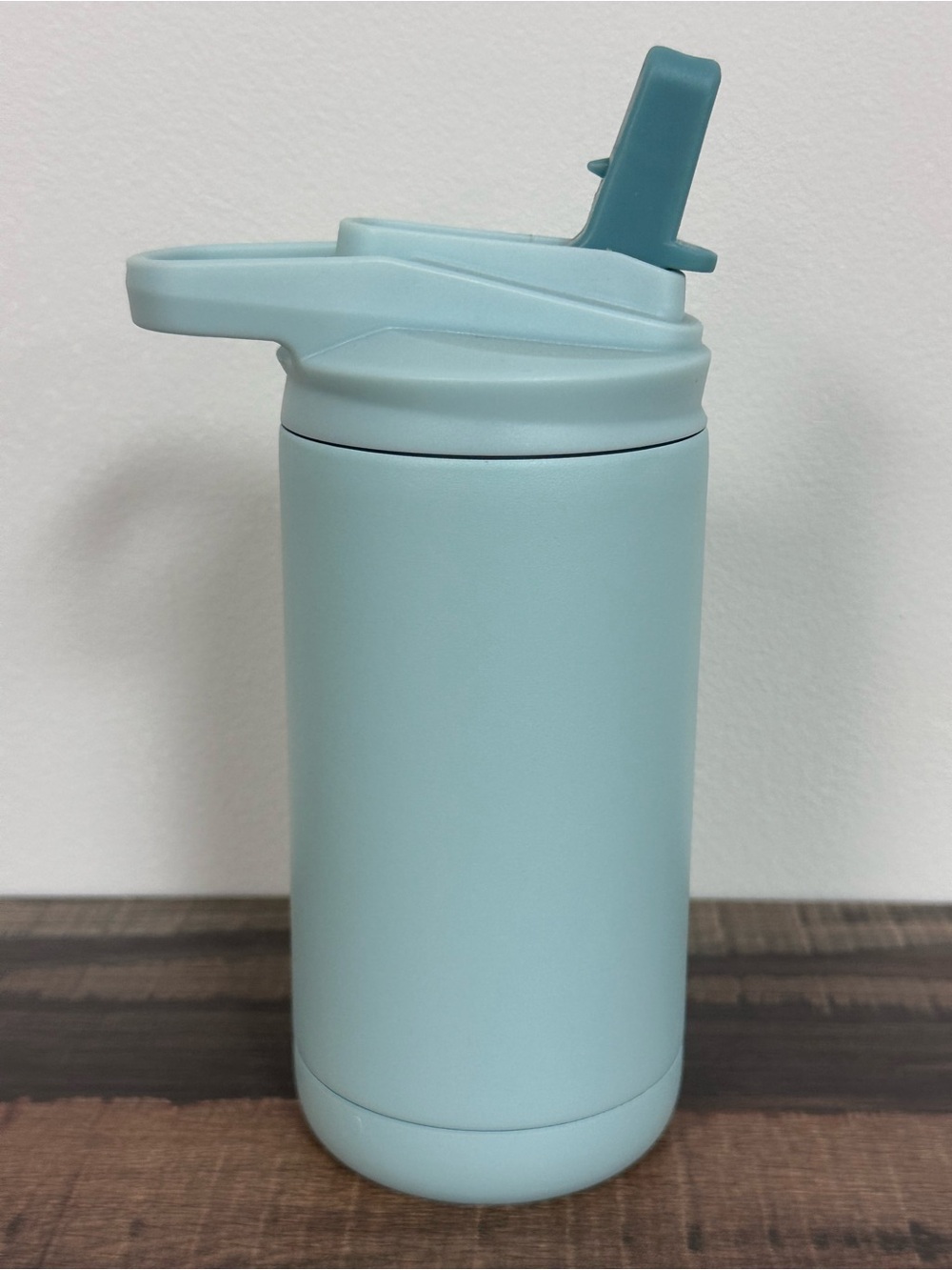 Insulated Double Wall Stainless Steel Bottle with Flip Straw - Maars Matte Sea